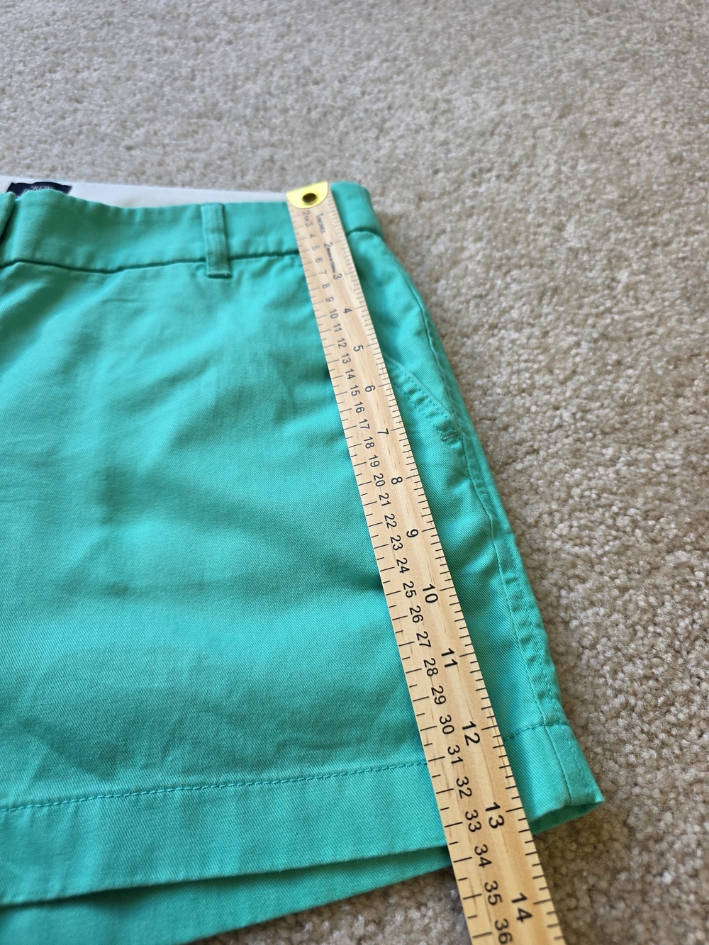 J. Crew Cotton Teal Aqua Chino Bermuda Shorts Size 4 - Picture 5 of 9